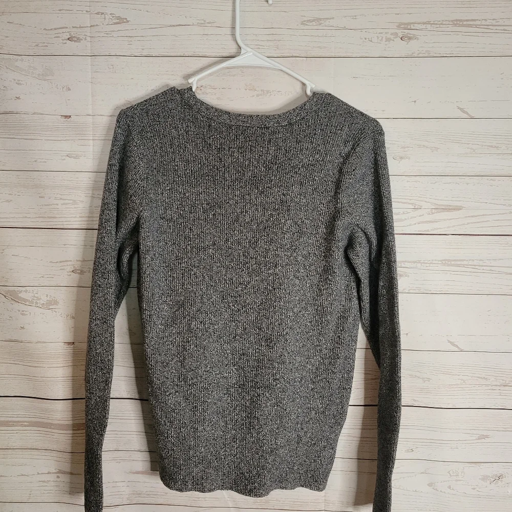 Apt 9 grey sweater medium small long sleeve